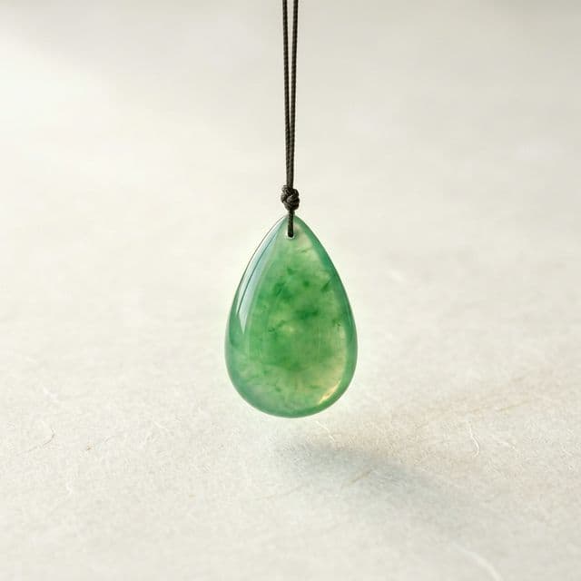 通透青玉吊坠